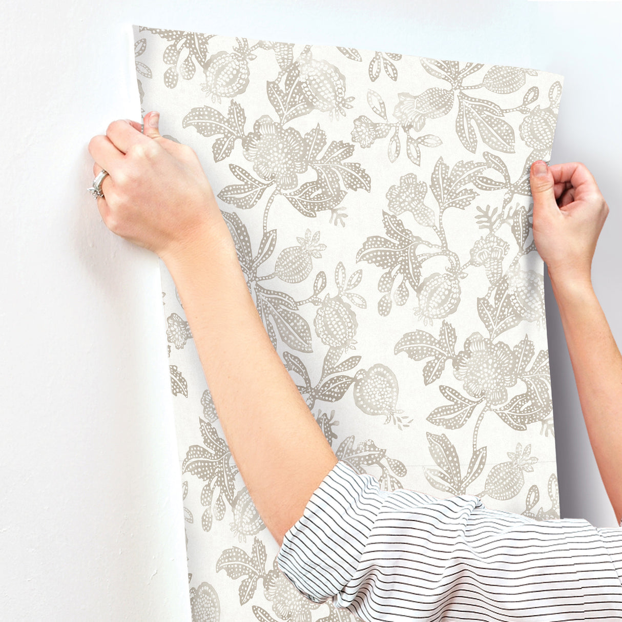 Beach Rose Neutral by A-Street Prints Floral Fruits Wallpaper – A-Street Prints 4172-27493