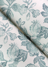 Beach Rose Teal by A-Street Prints Floral Fruits Wallpaper- A-Street Prints 4172-27494