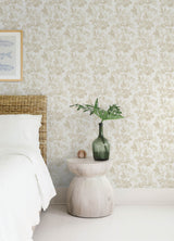 Beach Rose Champagne by A-Street Prints Floral Fruits Wallpaper- A-Street Prints 4172-27495