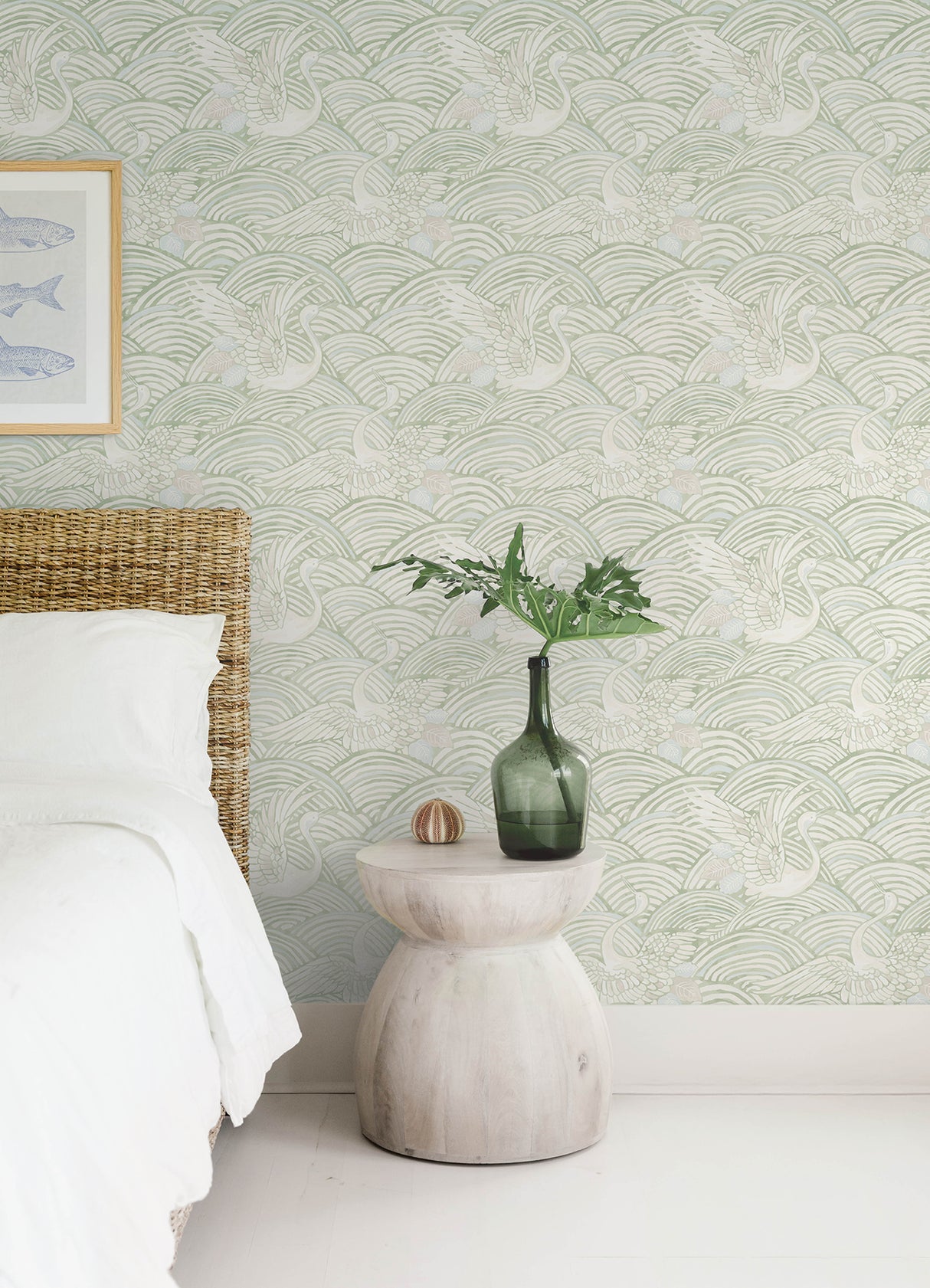 Egret Sage by A-Street Prints Tidal Dance Wallpaper – A-Street Prints 4172-27497