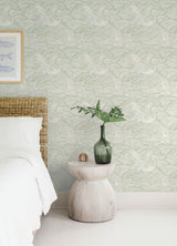Egret Sage by A-Street Prints Tidal Dance Wallpaper – A-Street Prints 4172-27497