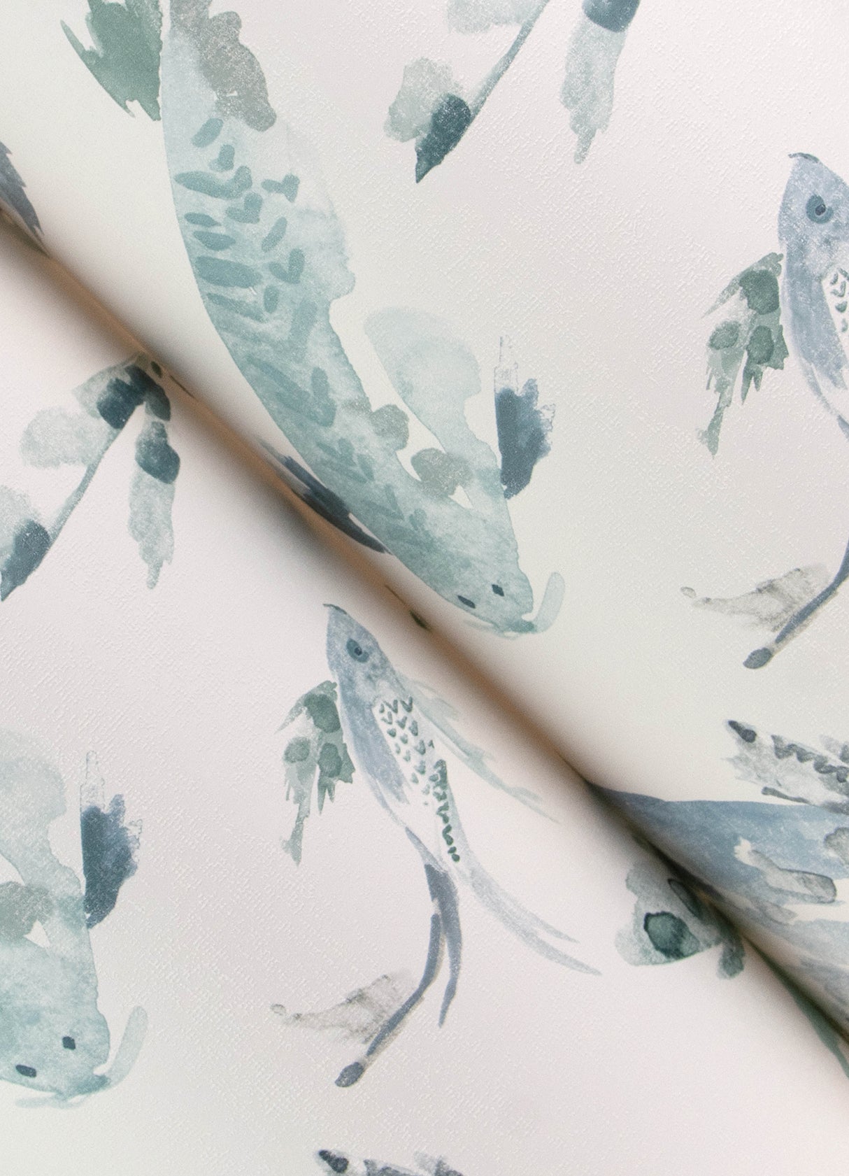 Koi Blue Fish by A-Street Prints Fish Wallpaper – A-Street Prints 4172-27500