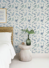 Koi Blue Fish by A-Street Prints Fish Wallpaper – A-Street Prints 4172-27500