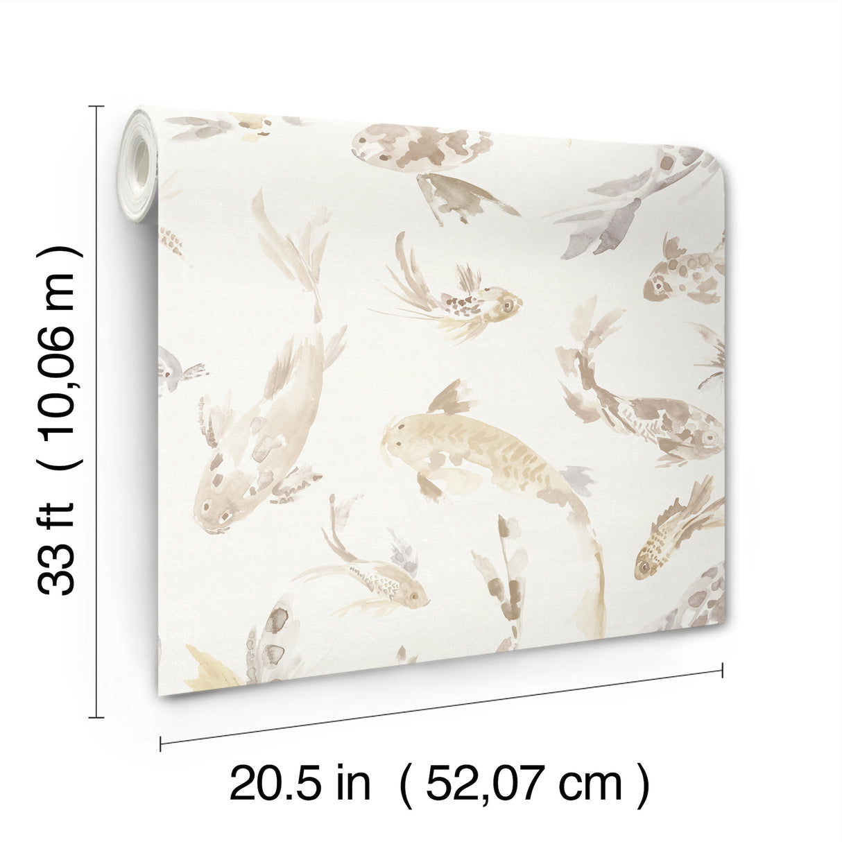 Koi Metallic Fish by A-Street Prints Fish Wallpaper – A-Street Prints 4172-27501