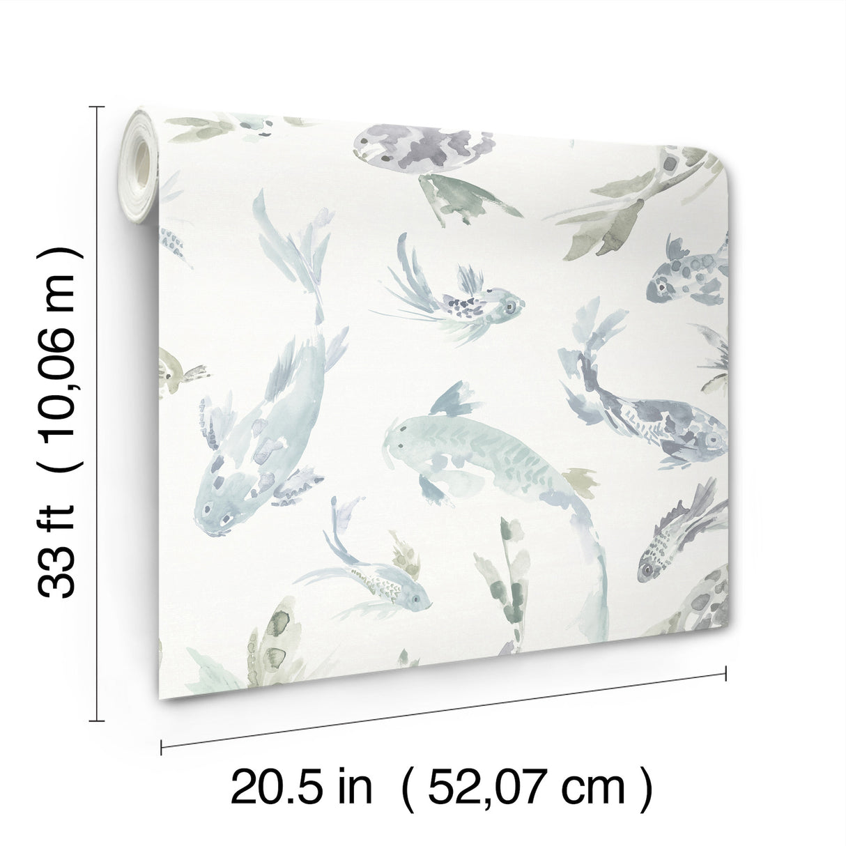 Koi Seafoam by A-Street Prints Fish Wallpaper – A-Street Prints 4172-27502