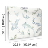 Koi Seafoam by A-Street Prints Fish Wallpaper – A-Street Prints 4172-27502