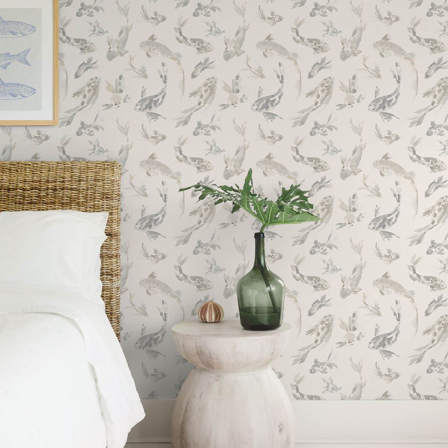 Koi Stone by A-Street Prints Fish Wallpaper – A-Street Prints 4172-27503