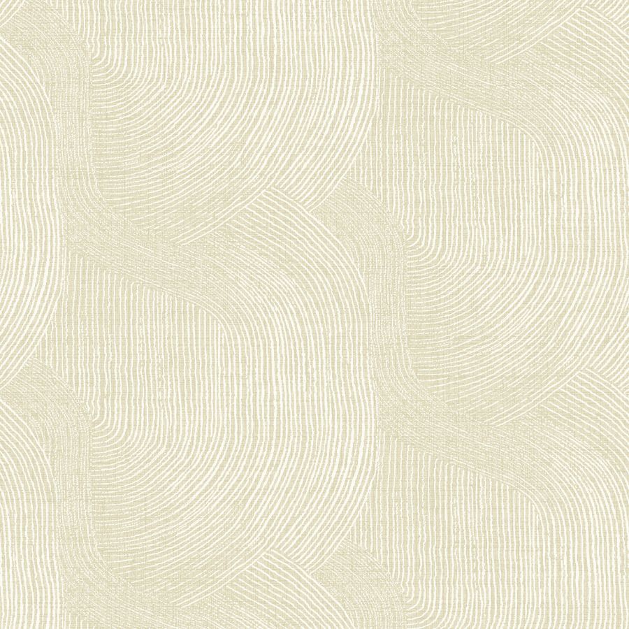 Folly Champagne Zen Swirls Wallpaper by A-Street Prints