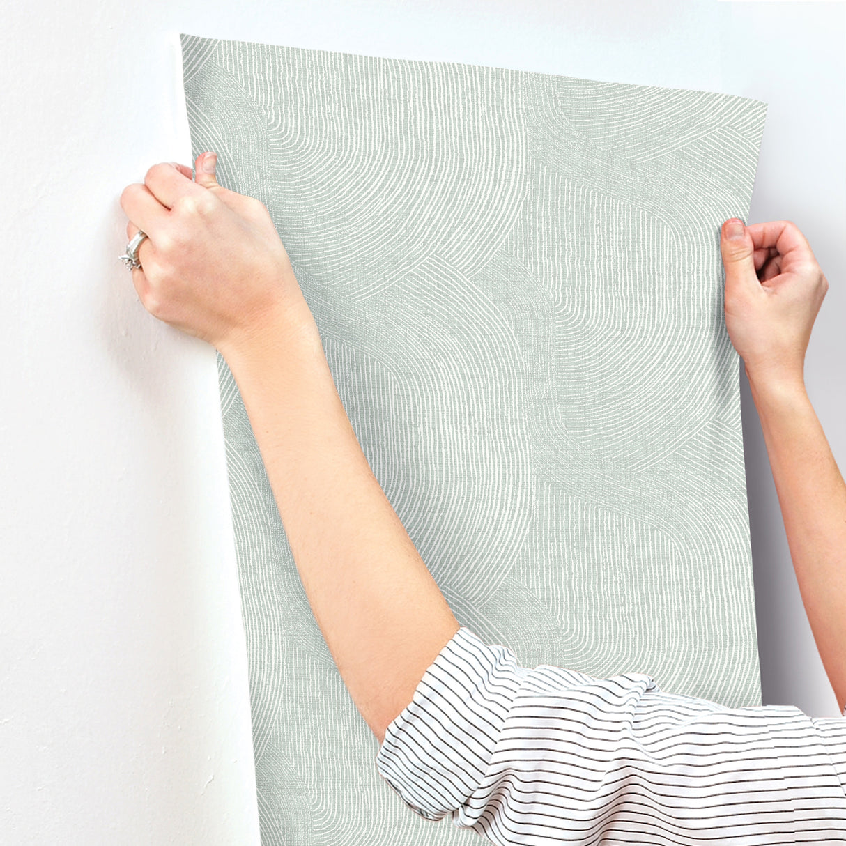 Folly Seafoam by A-Street Prints Zen Swirls Wallpaper – A-Street Prints 4172-27505