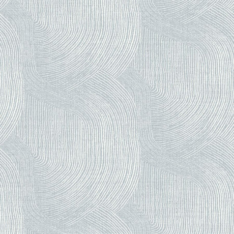 Folly Light Blue Zen Swirls Wallpaper by A-Street Prints