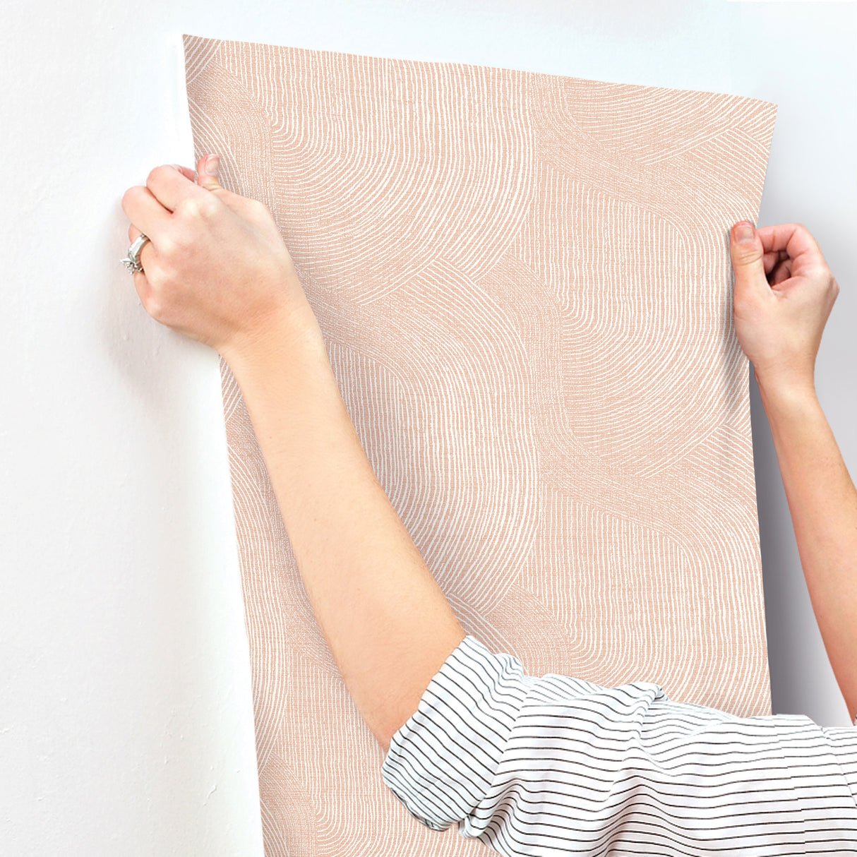 Folly Blush by A-Street Prints Zen Swirls Wallpaper – A-Street Prints 4172-27507
