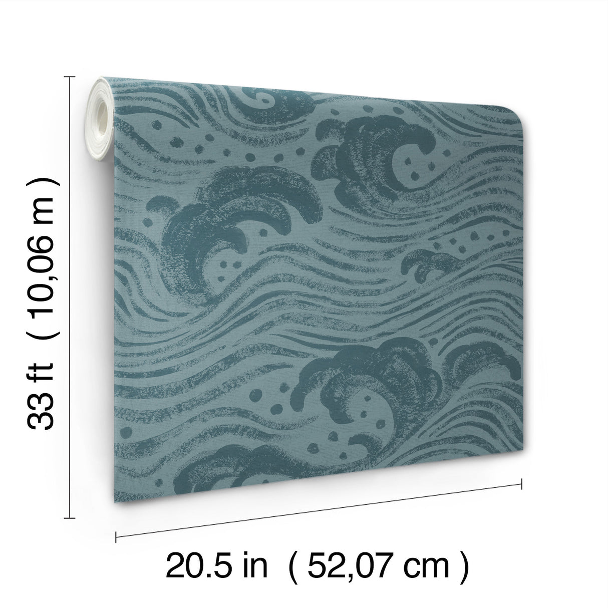 Swell Teal by A-Street Prints Ocean Wave Wallpaper – A-Street Prints 4172-27511