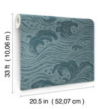 Swell Teal by A-Street Prints Ocean Wave Wallpaper – A-Street Prints 4172-27511