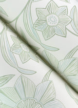 Star Flower Light Green by A-Street Prints Floral Trail Wallpaper- A-Street Prints 4172-27513