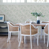 Star Flower Light Green by A-Street Prints Floral Trail Wallpaper- A-Street Prints 4172-27513