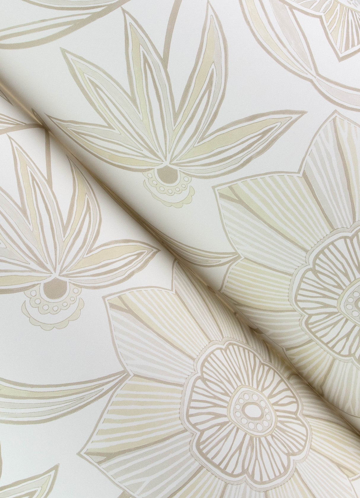 Star Flower Beige by A-Street Prints Floral Trail Wallpaper – A-Street Prints 4172-27515