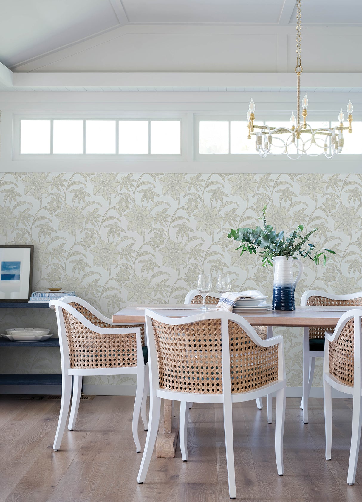 Star Flower Beige by A-Street Prints Floral Trail Wallpaper – A-Street Prints 4172-27515
