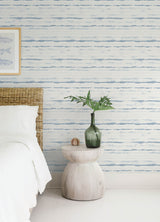 Destin Blue by A-Street Prints Stripe Wallpaper – A-Street Prints 4172-27516