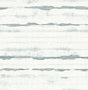A‑Street Prints Destin Teal Stripe Wallpaper in teal with shibori-style stripes