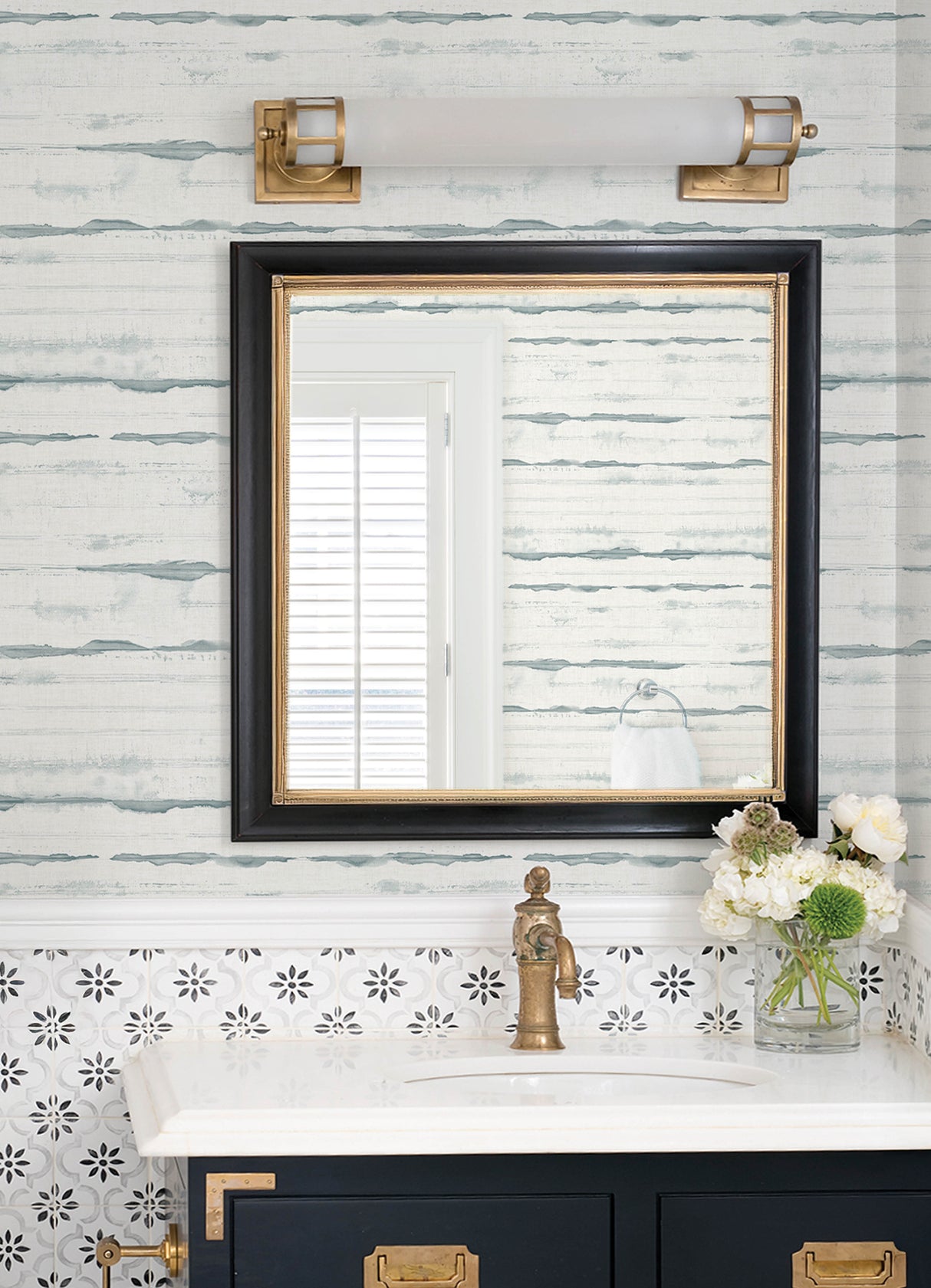 Destin Teal by A‑Street Prints Stripe Wallpaper – A‑Street Prints 4172-27519