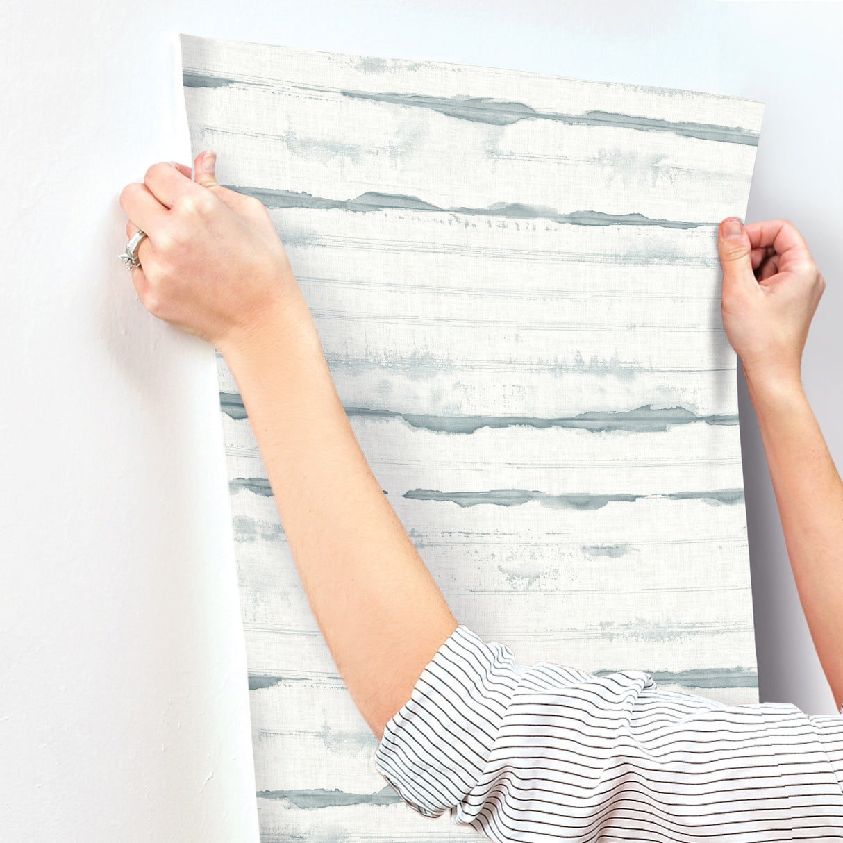 Destin Teal by A‑Street Prints Stripe Wallpaper – A‑Street Prints 4172-27519