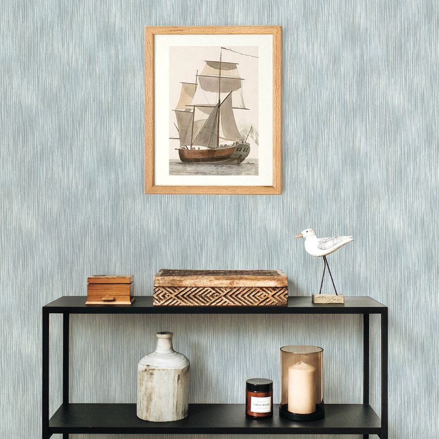 Largo Turquoise by A-Street Prints Striated Wallpaper- A-Street Prints 4172-27522