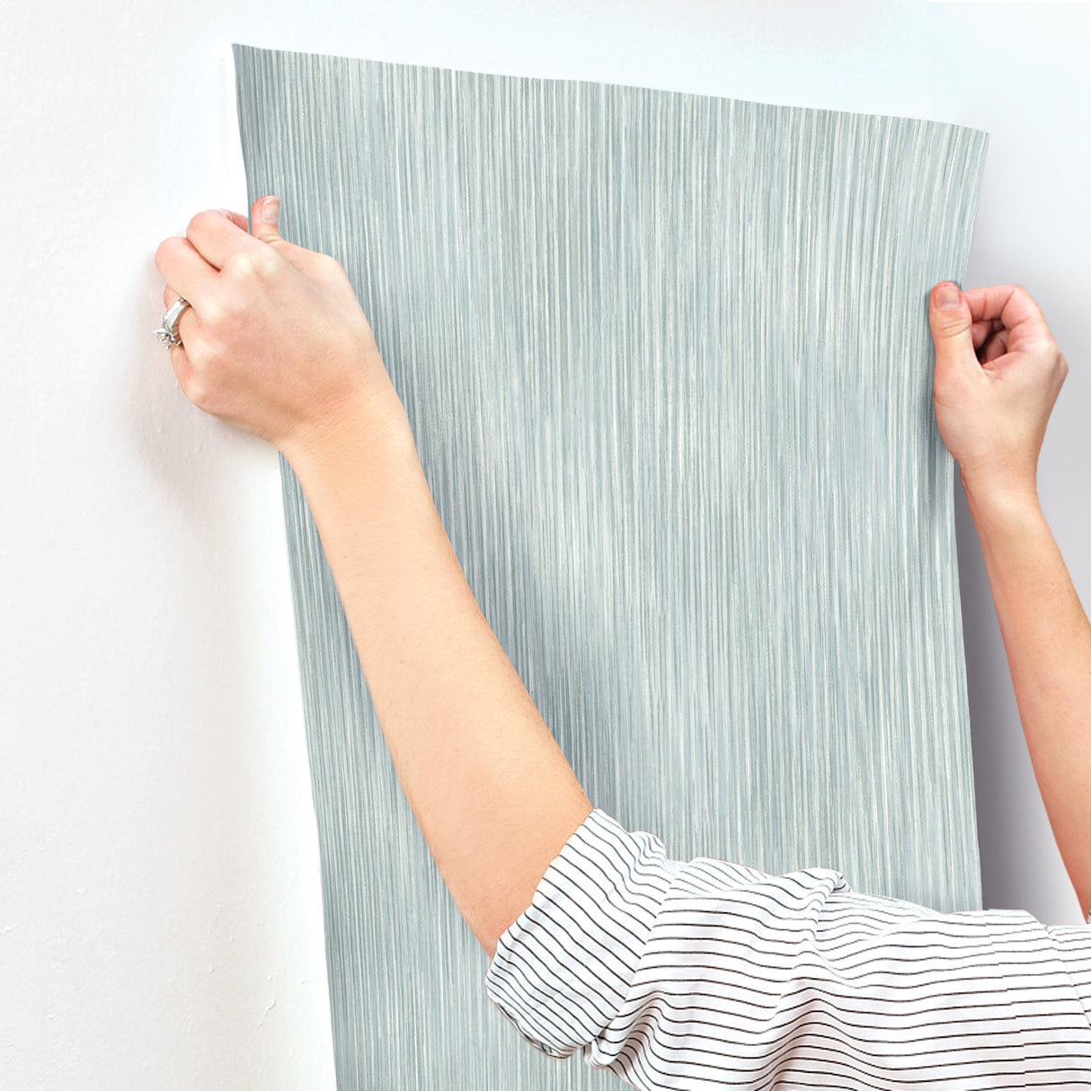Largo Turquoise by A-Street Prints Striated Wallpaper- A-Street Prints 4172-27522