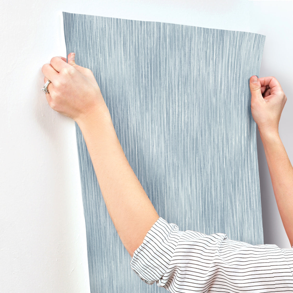 Largo Sky Blue by A-Street Prints Striated Wallpaper- A-Street Prints 4172-27523