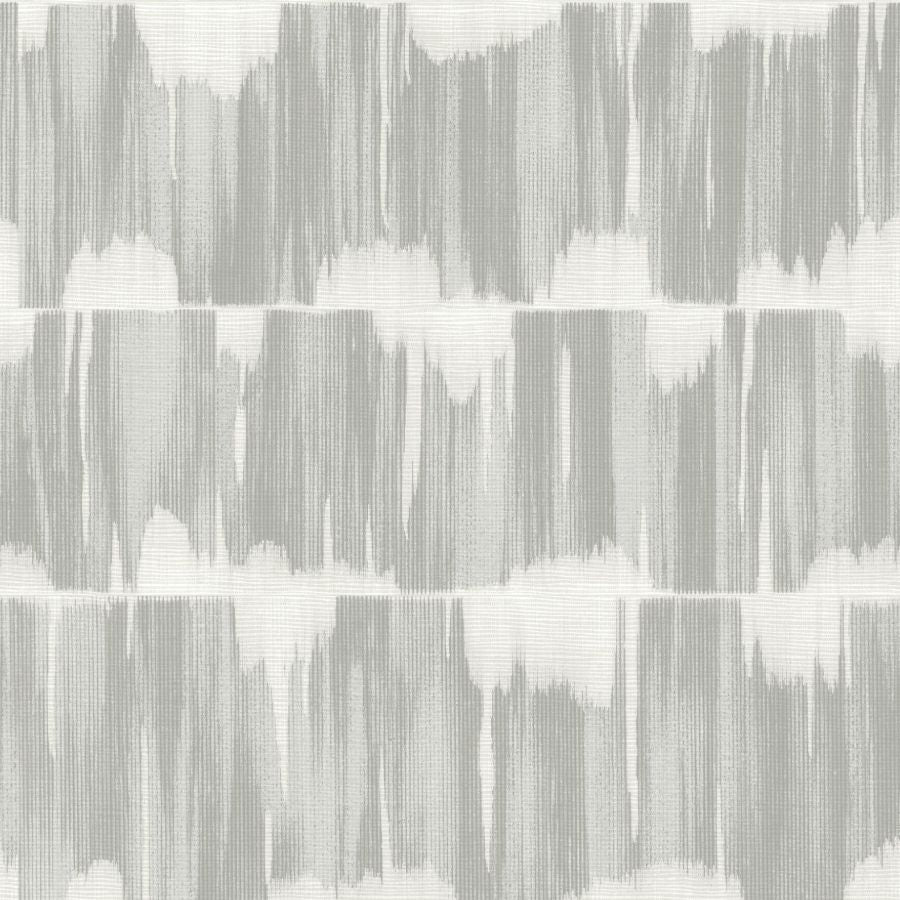 A-Street Prints Serendipity Sterling Shibori Wallpaper in grey, 20.5 in x 33 ft roll