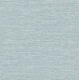 Malin Denim faux grasscloth wallpaper roll by A‑Street Prints, 20.5 in x 33 ft