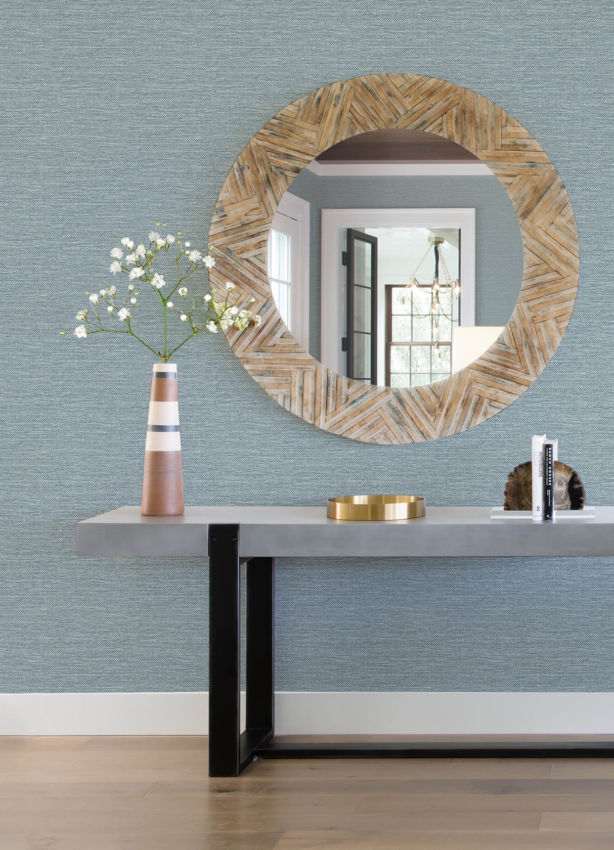 Malin Denim by A-Street Prints Faux Grasscloth Wallpaper – A-Street Prints 4172-27527