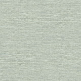 A-Street Prints Malin Seafoam Faux Grasscloth Wallpaper sample swatch showing woven-look texture in soft seafoam blue-green.