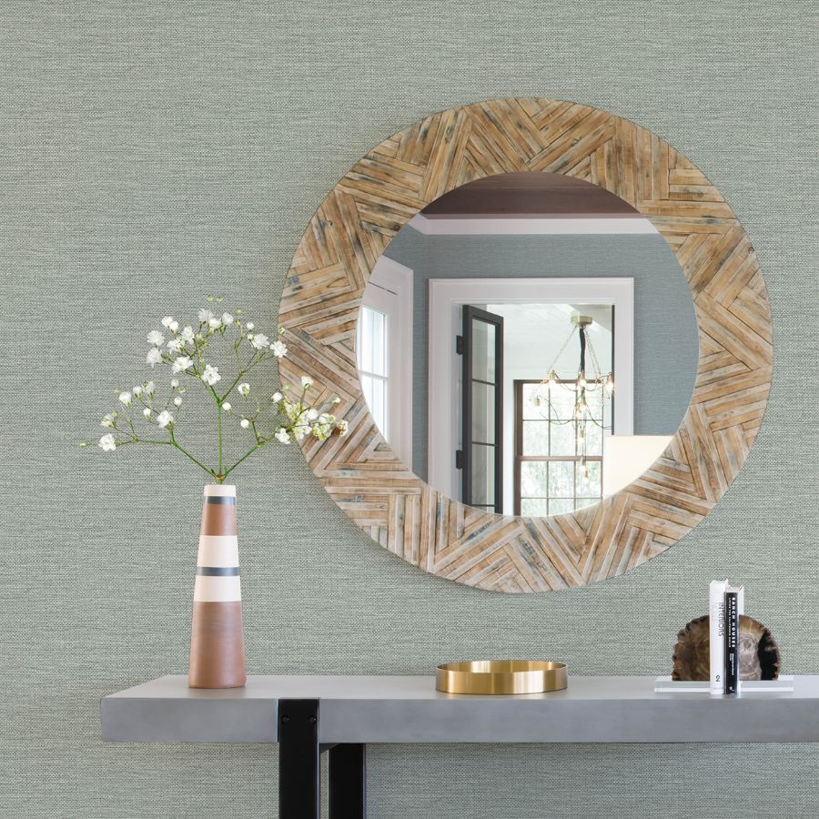 Malin Seafoam by A-Street Prints Faux Grasscloth Wallpaper- A-Street Prints 4172-27530