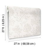 Tortuga Dove by A-Street Prints Coral Weave Grasscloth Wallpaper – A-Street Prints 4172-82001