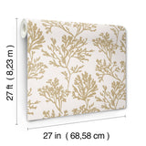 Tortuga Gold by A-Street Prints Coral Weave Grasscloth Wallpaper – A-Street Prints 4172-82002