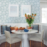 Tortuga Sky Blue by A-Street Prints Coral Weave Wallpaper – A-Street Prints 4172-82003