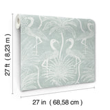 Biscayne Turquoise by A-Street Prints Flamingo Beach Wallpaper – A-Street Prints 4172-82004