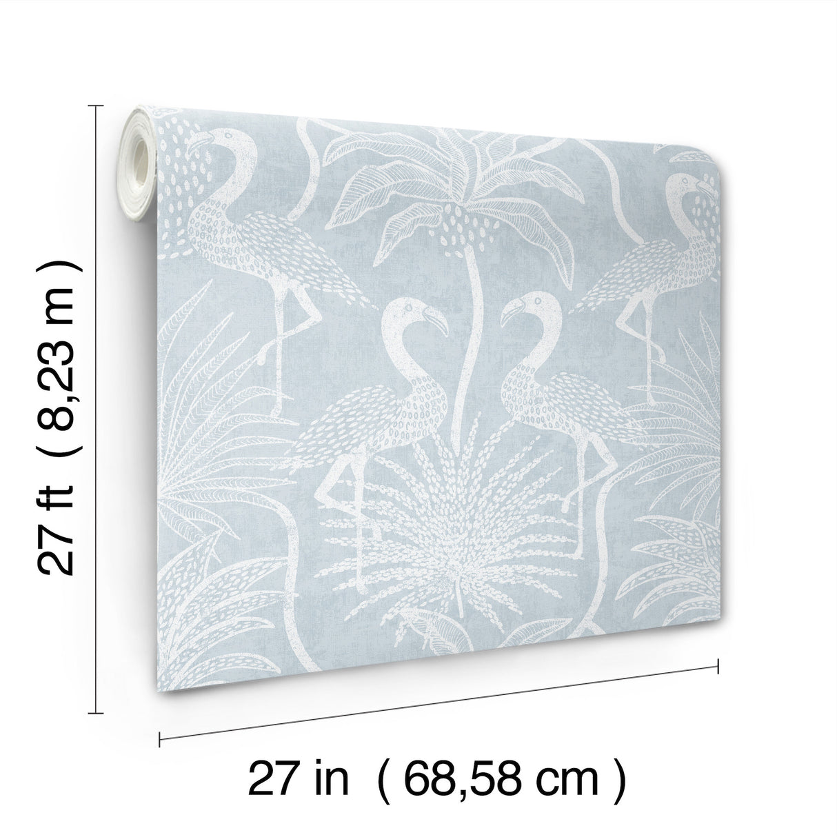 Biscayne Sky Blue by A-Street Prints Flamingo Beach Wallpaper – A-Street Prints 4172-82005
