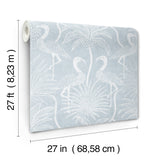 Biscayne Sky Blue by A-Street Prints Flamingo Beach Wallpaper – A-Street Prints 4172-82005