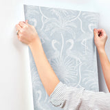 Biscayne Sky Blue by A-Street Prints Flamingo Beach Wallpaper – A-Street Prints 4172-82005