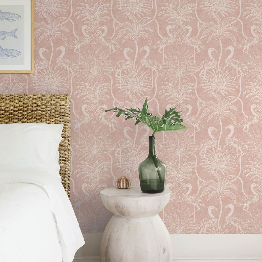 Biscayne Coral by A-Street Prints Flamingo Beach Wallpaper – A-Street Prints 4172-82007