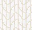 Salvo Gold Curved Contours Wallpaper by A-Street Prints