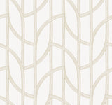 Salvo Gold Curved Contours Wallpaper by A-Street Prints