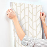 Salvo Gold by A-Street Prints Curved Contours Wallpaper – A-Street Prints 4172-82008