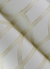 Salvo Gold by A-Street Prints Curved Contours Wallpaper – A-Street Prints 4172-82008