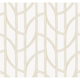 Salvo Gold Curved Contours Wallpaper by A-Street Prints