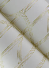 Salvo Gold by A-Street Prints Curved Contours Wallpaper – A-Street Prints 4172-82008
