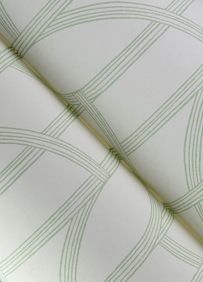 Salvo Light Green by A-Street Prints Curved Contours Wallpaper – A-Street Prints 4172-82009