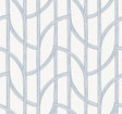 Salvo Navy Curved Contours Wallpaper by A-Street Prints roll and pattern