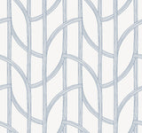 Salvo Navy Curved Contours Wallpaper by A-Street Prints roll and pattern